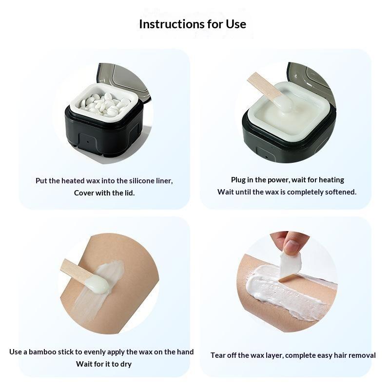 Waxing Kit Home - Mini Scaldacera con Ciotola in Silicone