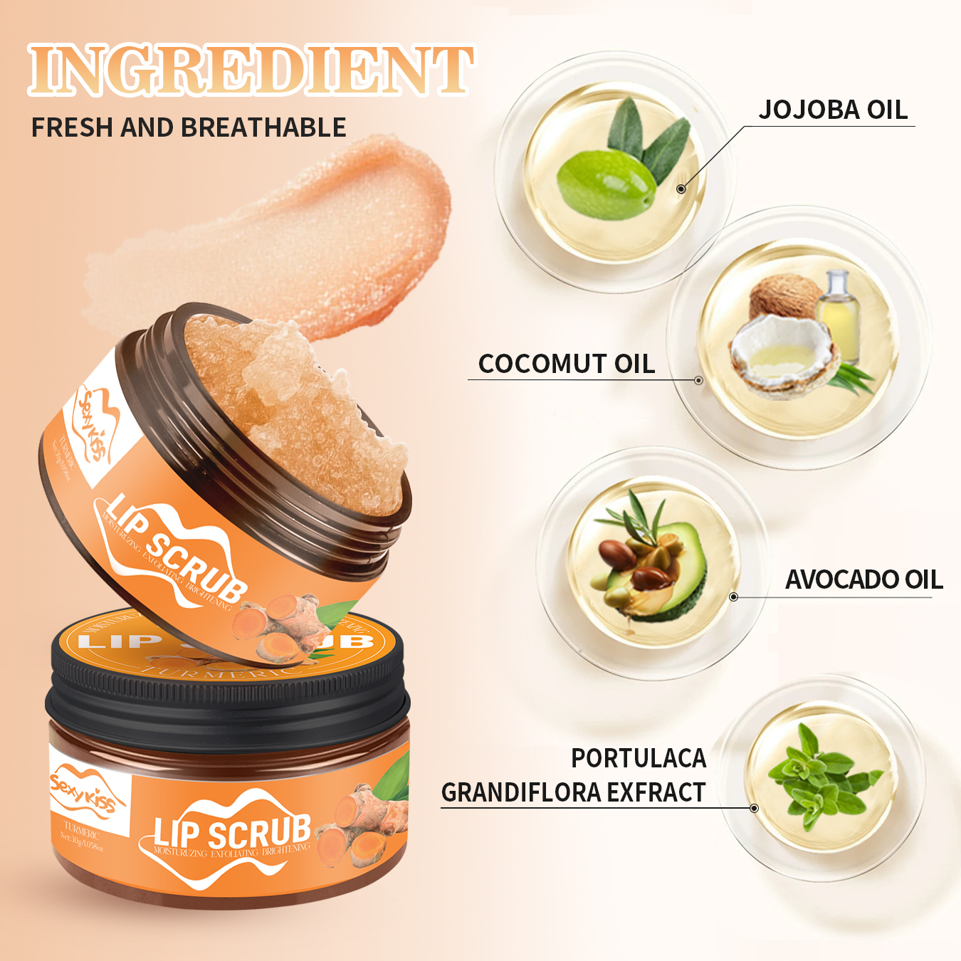 Scrub labbra fragola, caffè, z - Sugar Scrub Coffee recensione e prezzo