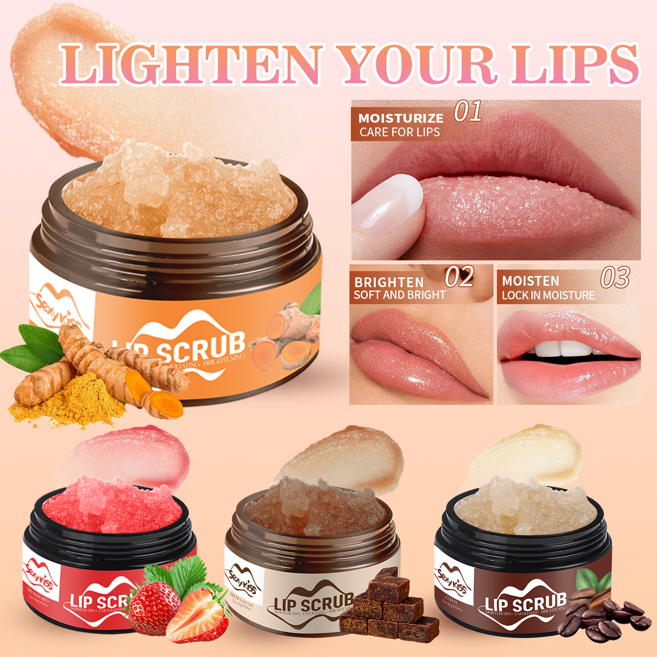 Scrub labbra fragola, caffè, z - Sugar Scrub Coffee recensione e prezzo