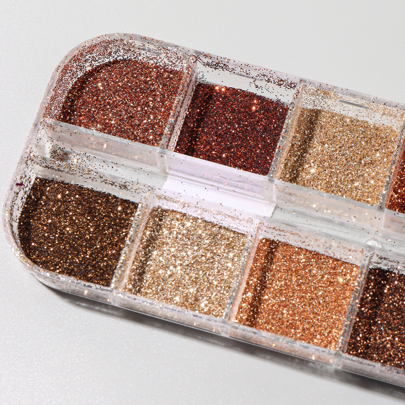 Glitter per unghie marrone caf - Sugar Scrub Coffee recensione e prezzo
